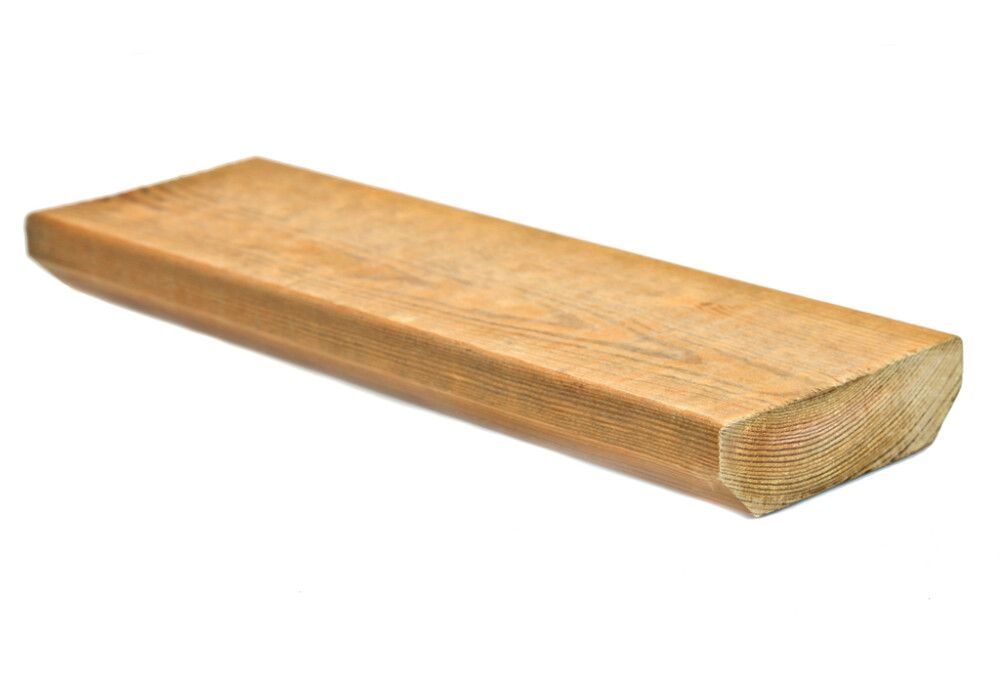 Terassilauta kyllästetty ruskea 28 x 95 mm viiste (per metri)