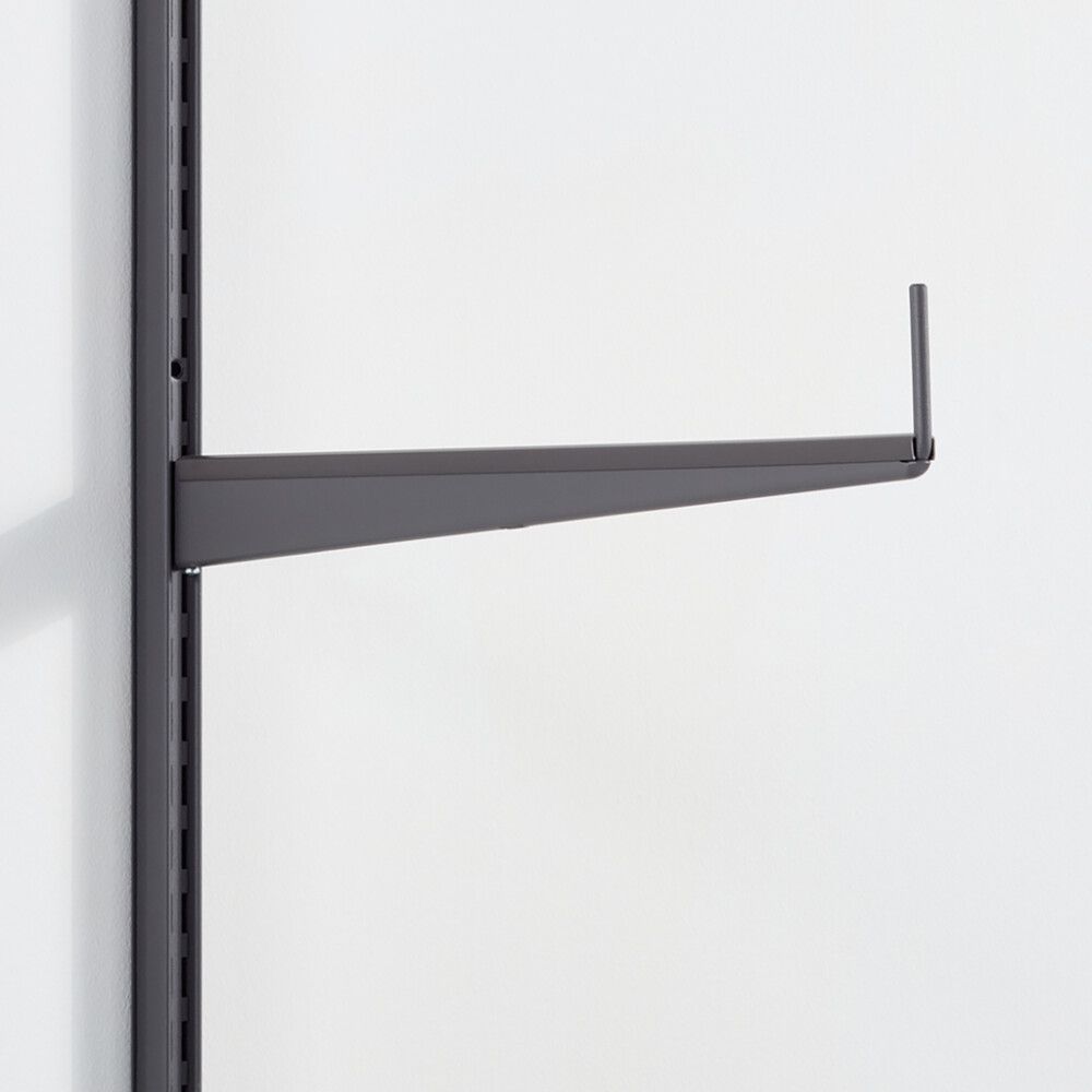 Kannatin tapilla Elfa Garage+ mattaharmaa 526 mm 2 kpl