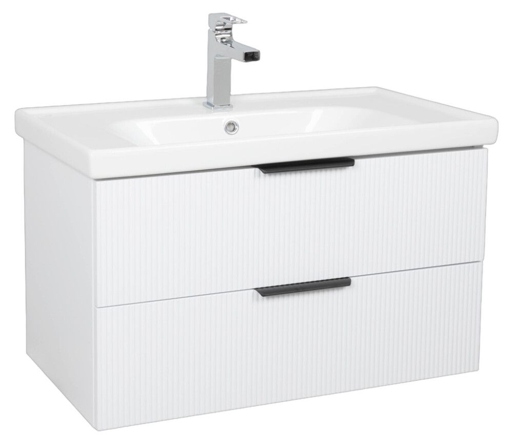 Allaskaappi Biston Wave mattavalkoinen 80 x 45 x 49,5 cm