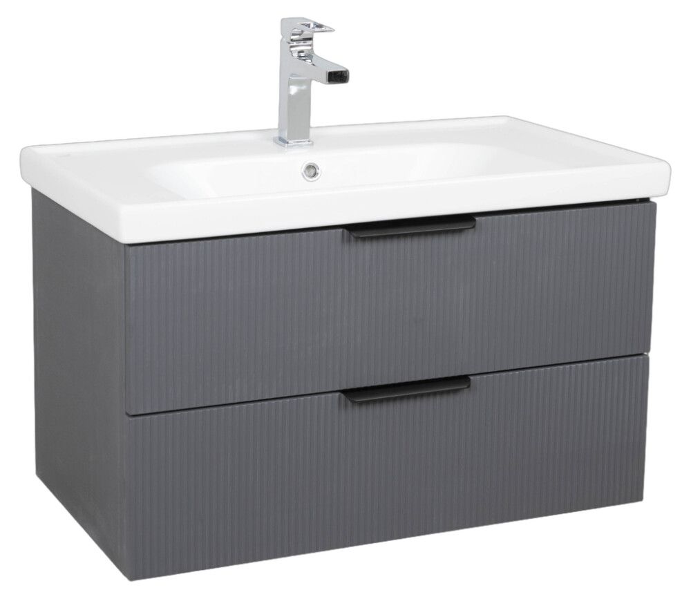 Allaskaappi Biston Wave mattaharmaa 80 x 45 x 49,5 cm