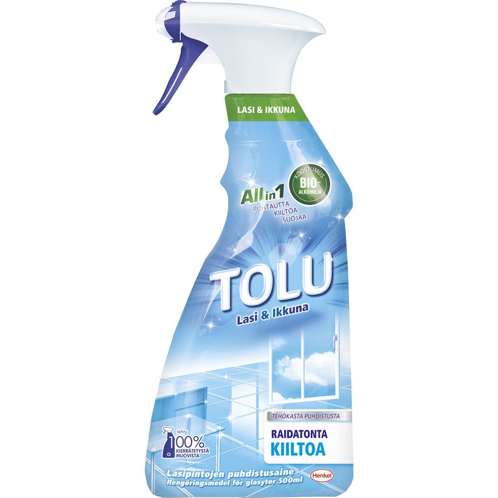 Puhdistusaine Tolu Lasi & Ikkuna 500 ml