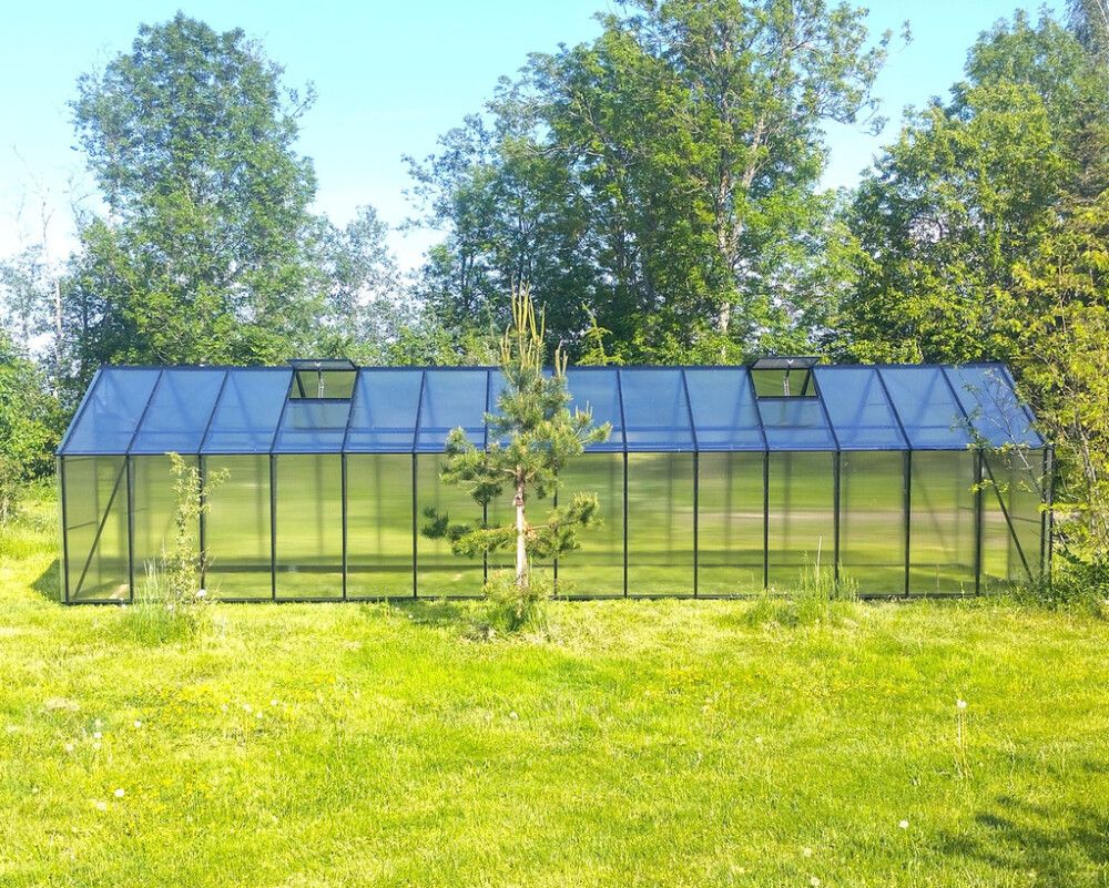 Kasvihuone Ecoslider Lux 2.5 X 24,25 m²