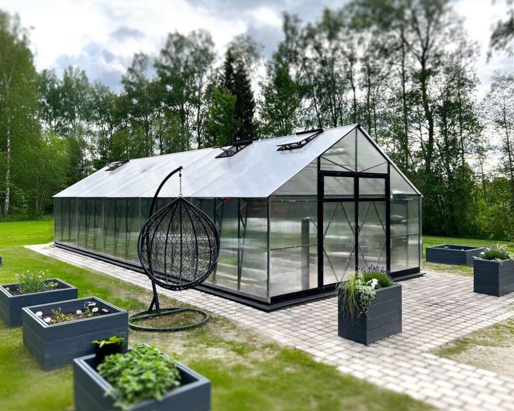 Kasvihuone Ecoslider Lux DD 4 38,8 m²