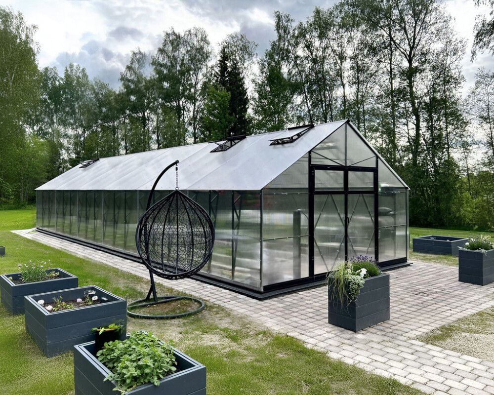Kasvihuone Ecoslider Lux DD 4 50 m²