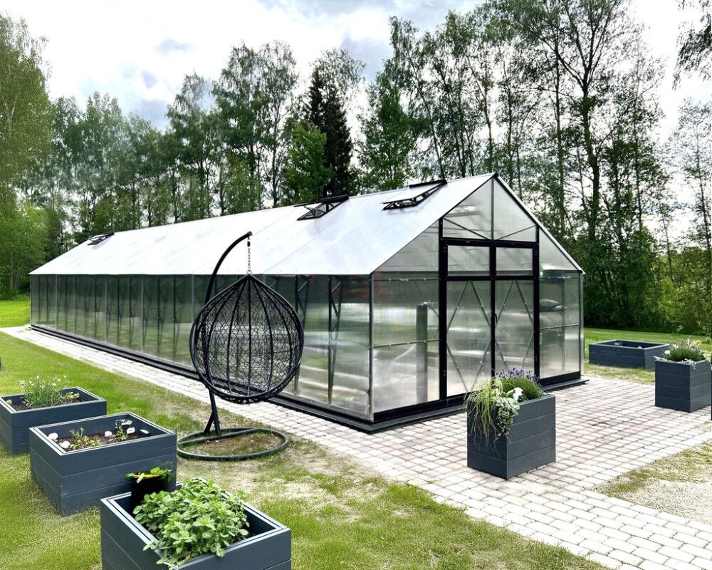 Kasvihuone Ecoslider Lux DD 4 55,6 m²