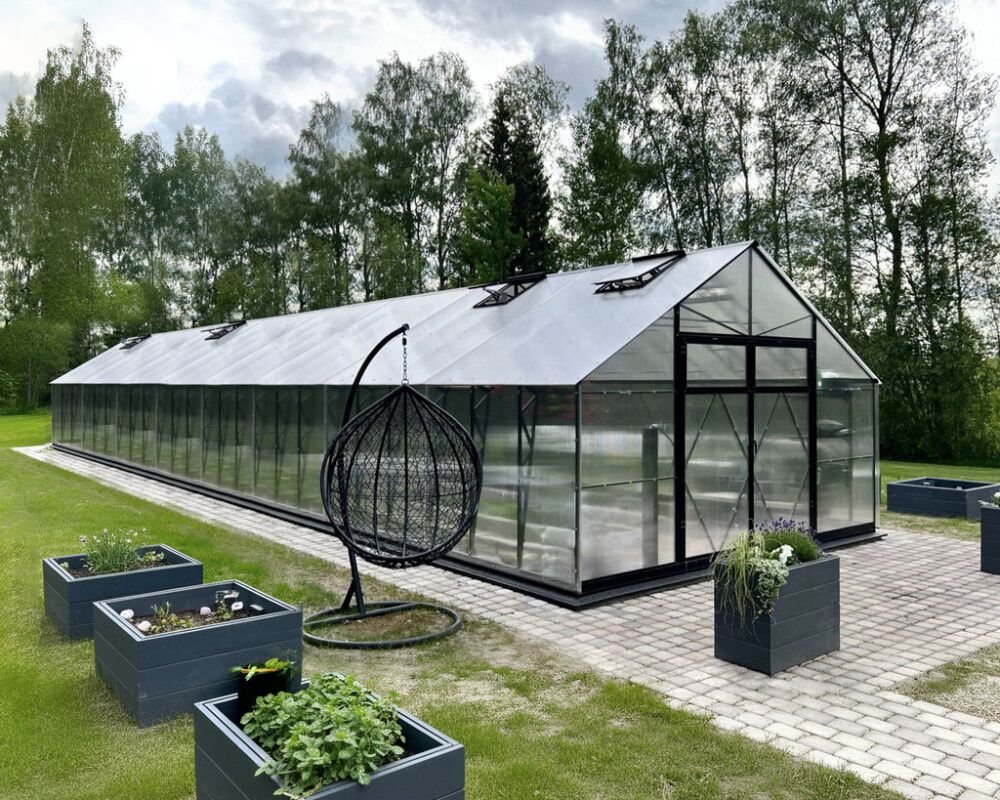 Kasvihuone Ecoslider Lux DD 4 66,8 m²