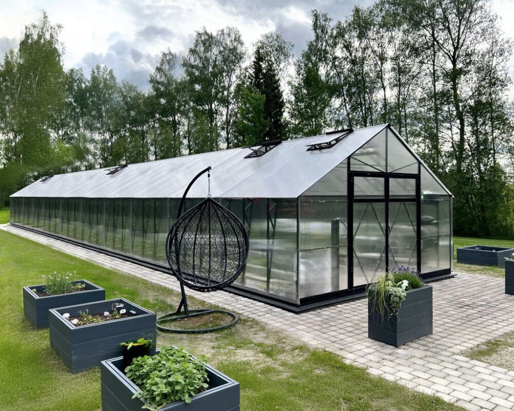 Kasvihuone Ecoslider Lux DD 4 78 m²