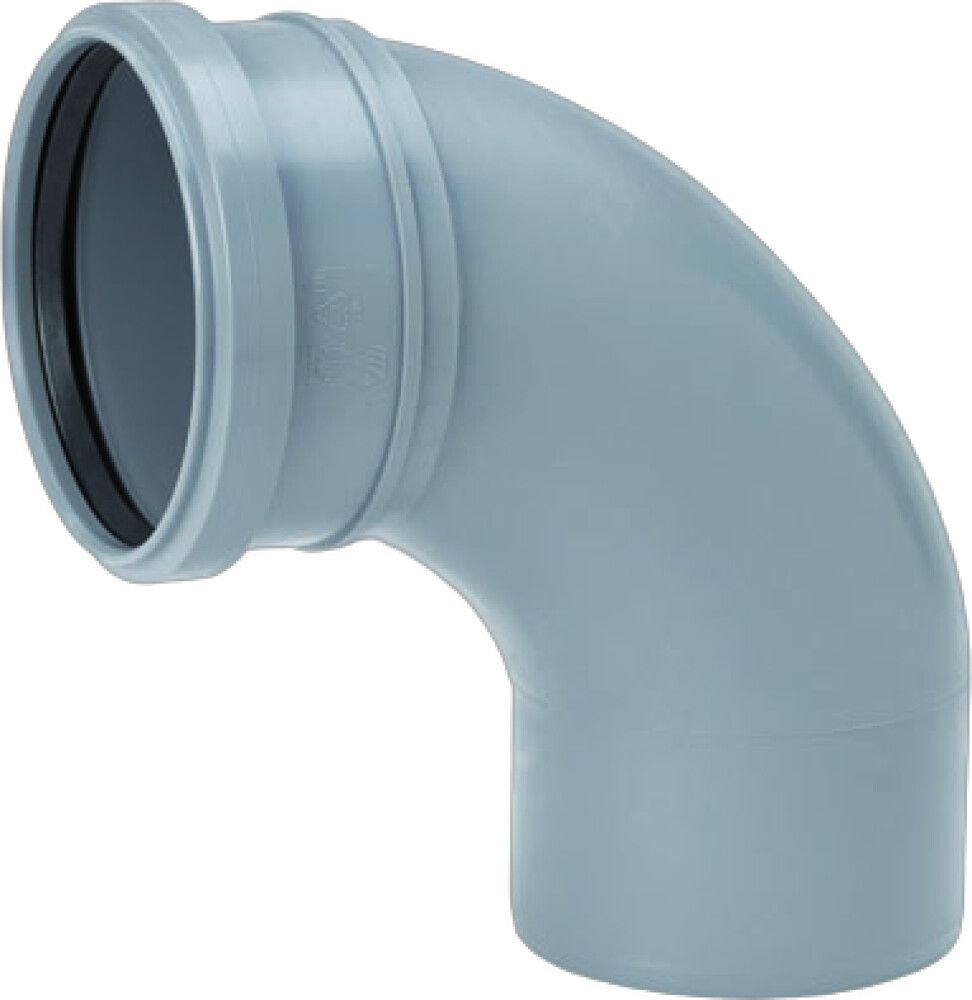 Kulmayhde Uponor HTP pyöristetty harmaa Ø 110 mm 88,5°