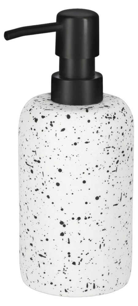 Saippua-annostelija Camargue Stone terrazzo valkoinen Ø 8 x 18 cm