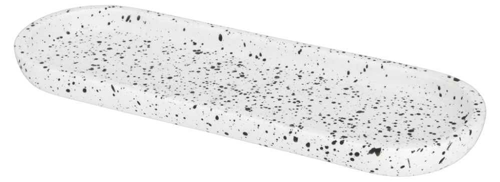 Saippuateline Camargue Stone terrazzo valkoinen 32 x 11 x 2 cm