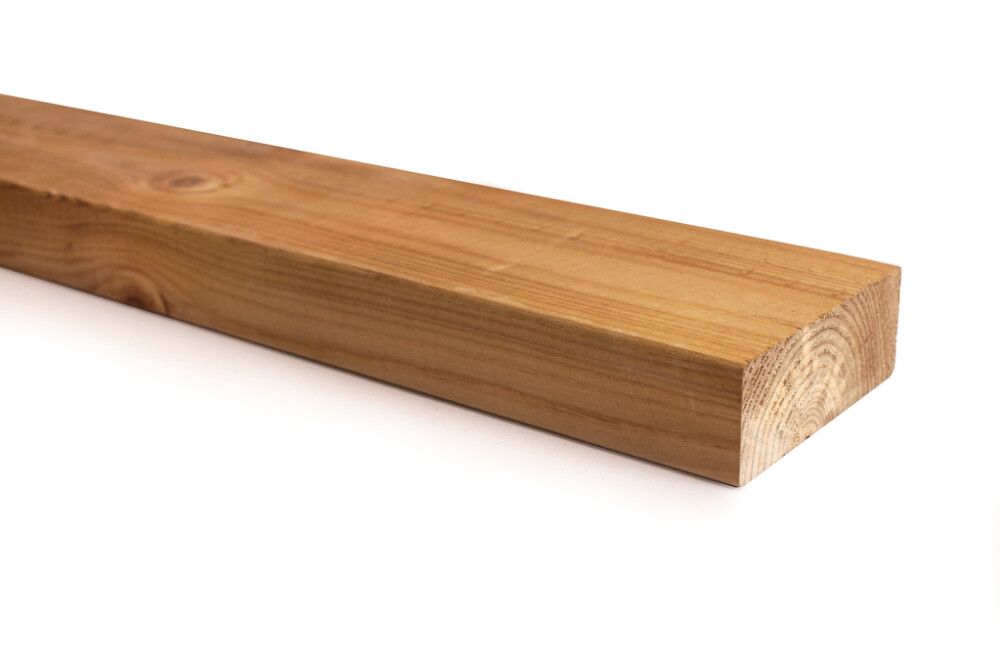 SUORATOIMITUSTUOTE Runkopuu kyllästetty ruskea 48 x 123 mm A mitallistettu (per metri)