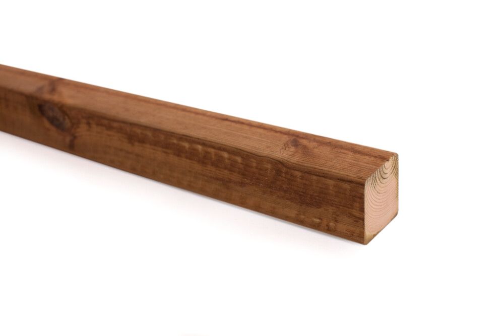 SUORATOIMITUSTUOTE Rima kyllästetty ruskea 48 x 48 mm A mitallistettu (per metri)