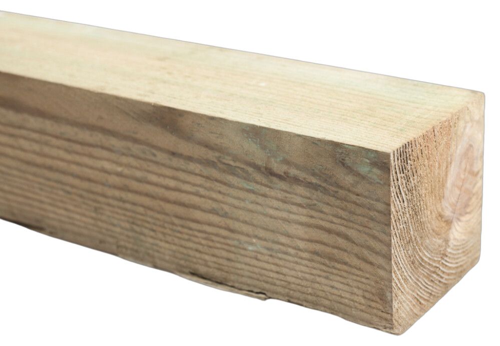 SUORATOIMITUSTUOTE Tolppa kyllästetty vihreä 100 x 100 mm A sahattu (per metri)