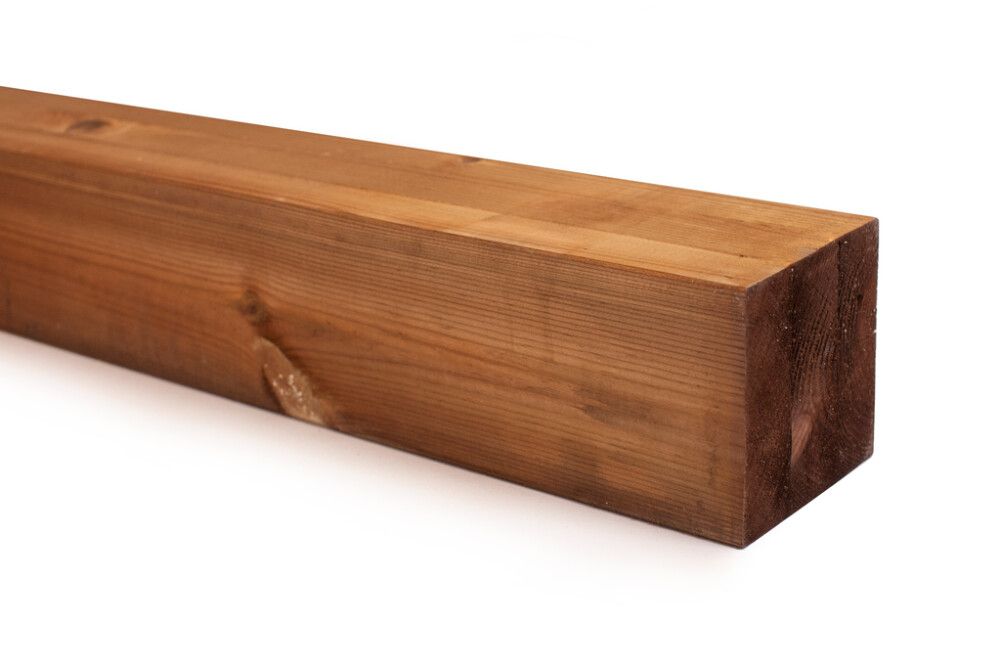 SUORATOIMITUSTUOTE Liimapuutolppa kyllästetty ruskea 70 x 70 x 3000 mm AB höylätty