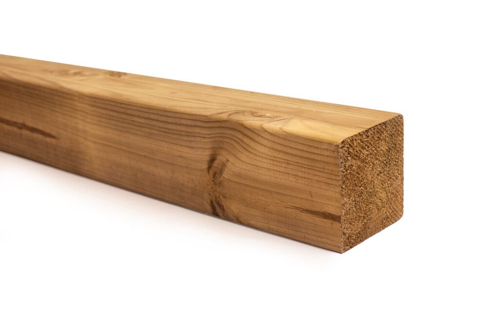 SUORATOIMITUSTUOTE Liimapuutolppa kyllästetty vihreä 90 x 90 x 3000 mm AB höylätty