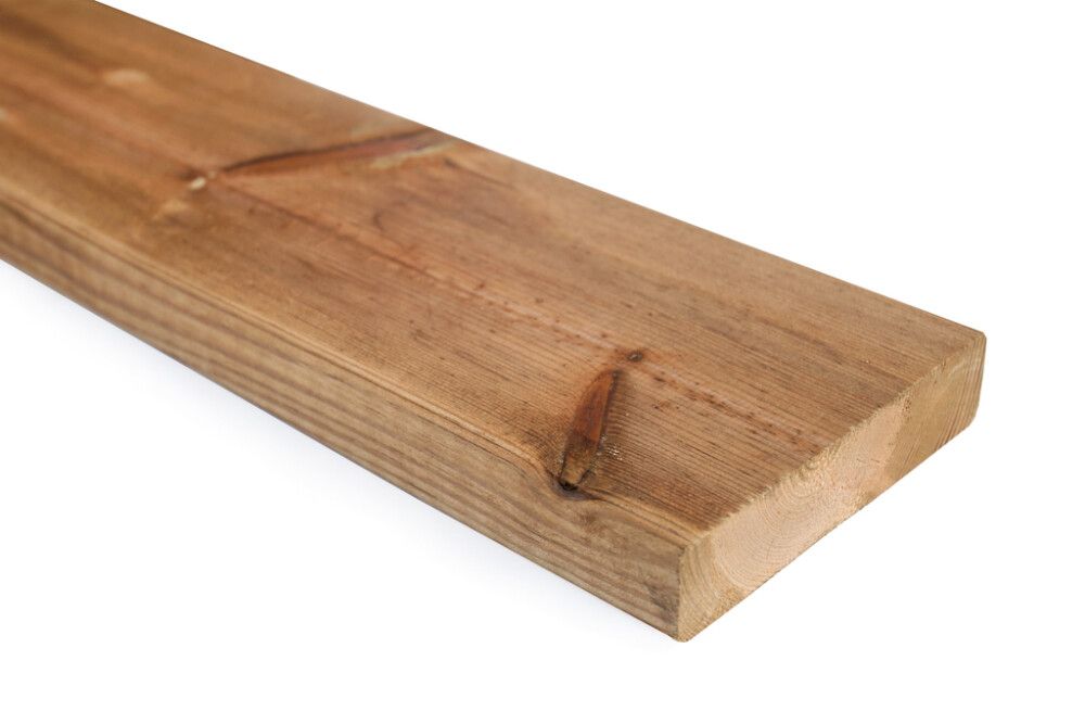 Terassilauta kyllästetty ruskea 28 x 120 mm AB (per metri)