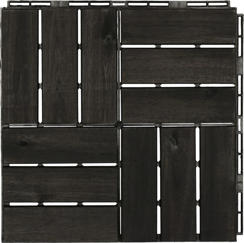 Akaasialaatta 30 x 30 cm tummanharmaa 5 kpl
