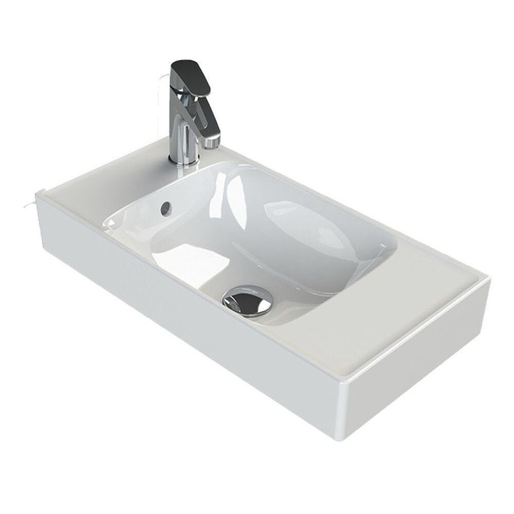 Pesuallas CeraStyle Sharp vasen valkoinen 50 x 25 cm