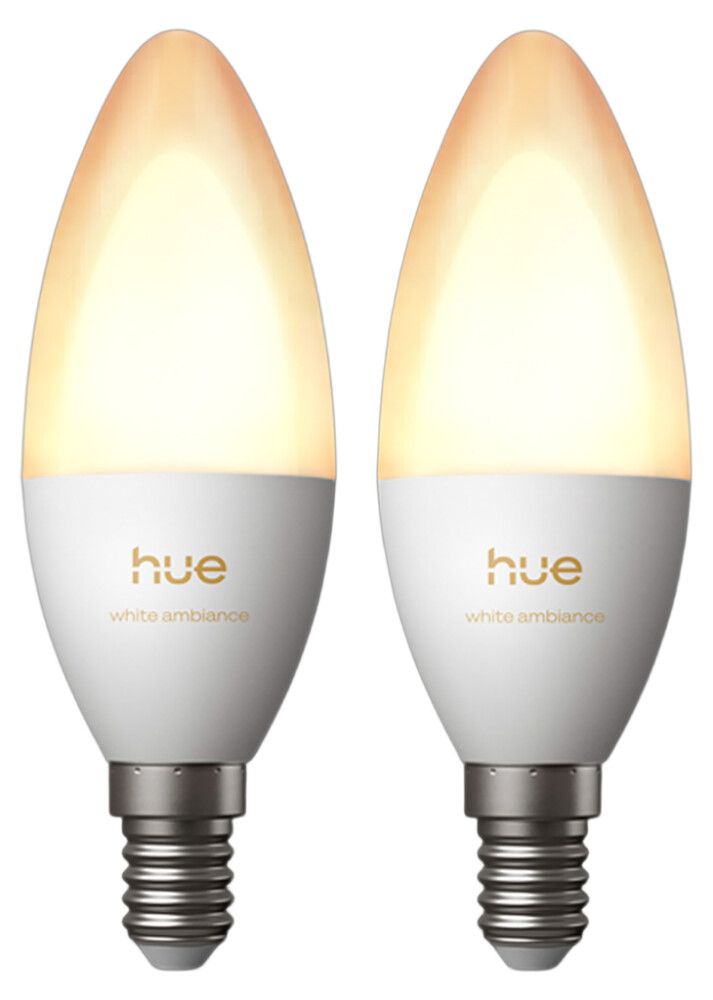 LED-älylamppu Philips Hue White Ambiance E14 500 lm 1000–20000 K 2 kpl/pkt
