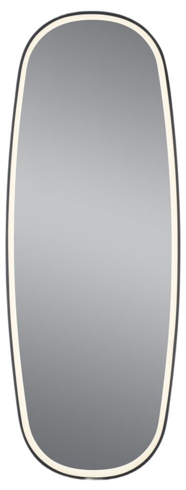 LED-valopeili Mirrors & More Diana musta 60 x 160 cm