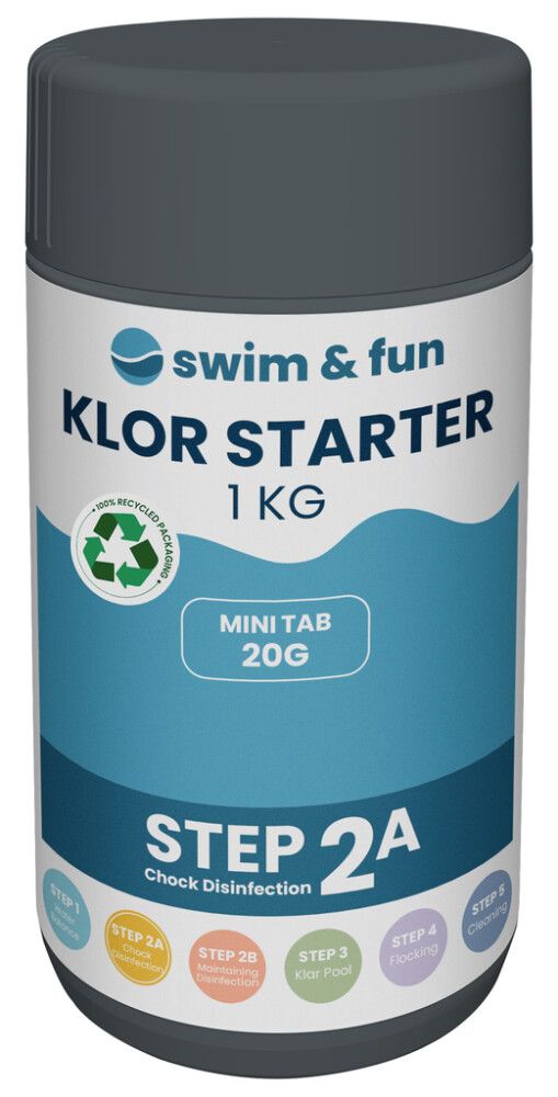 KlorStarter Swim&Fun pikakloori tabletit 1 kg