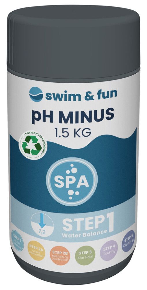 pH-Minus rakeet Planet Pool 1,5 kg