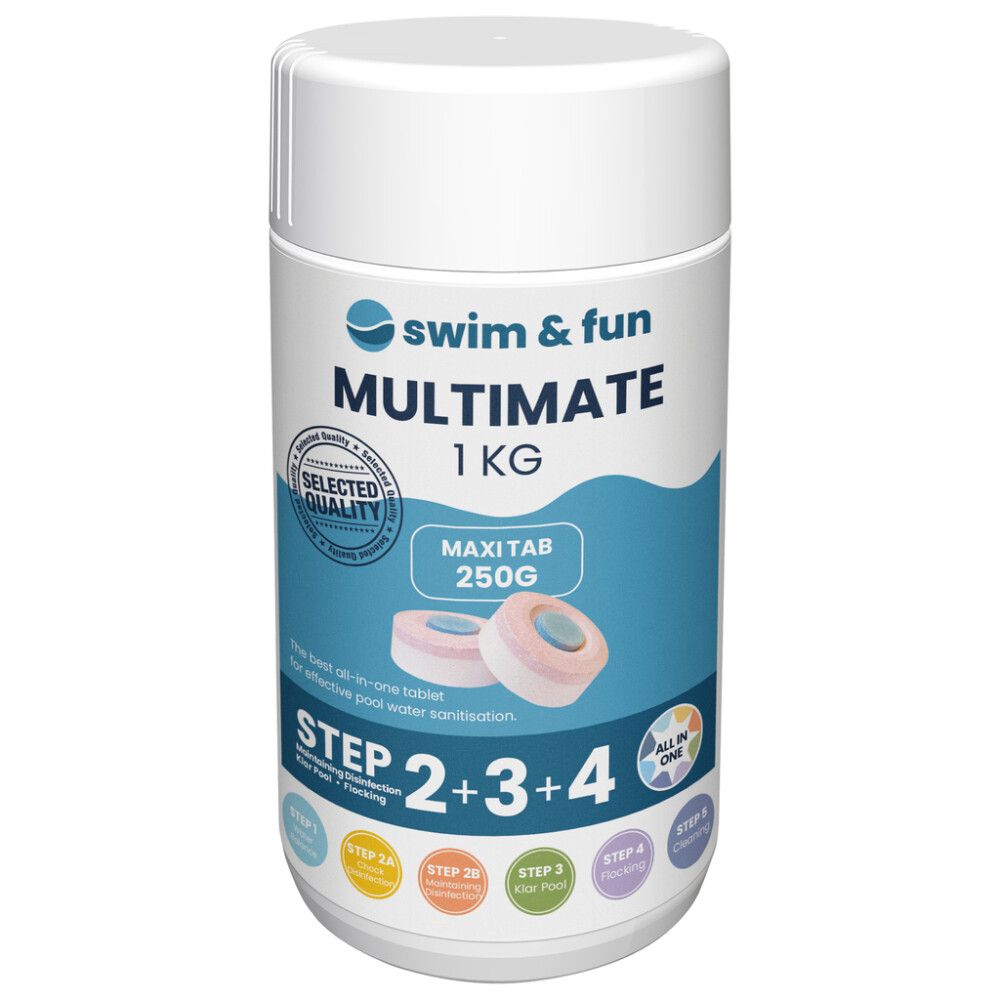 Yhdistelmätabletti Multimate Swim&Fun uima-altaalle 1 kg