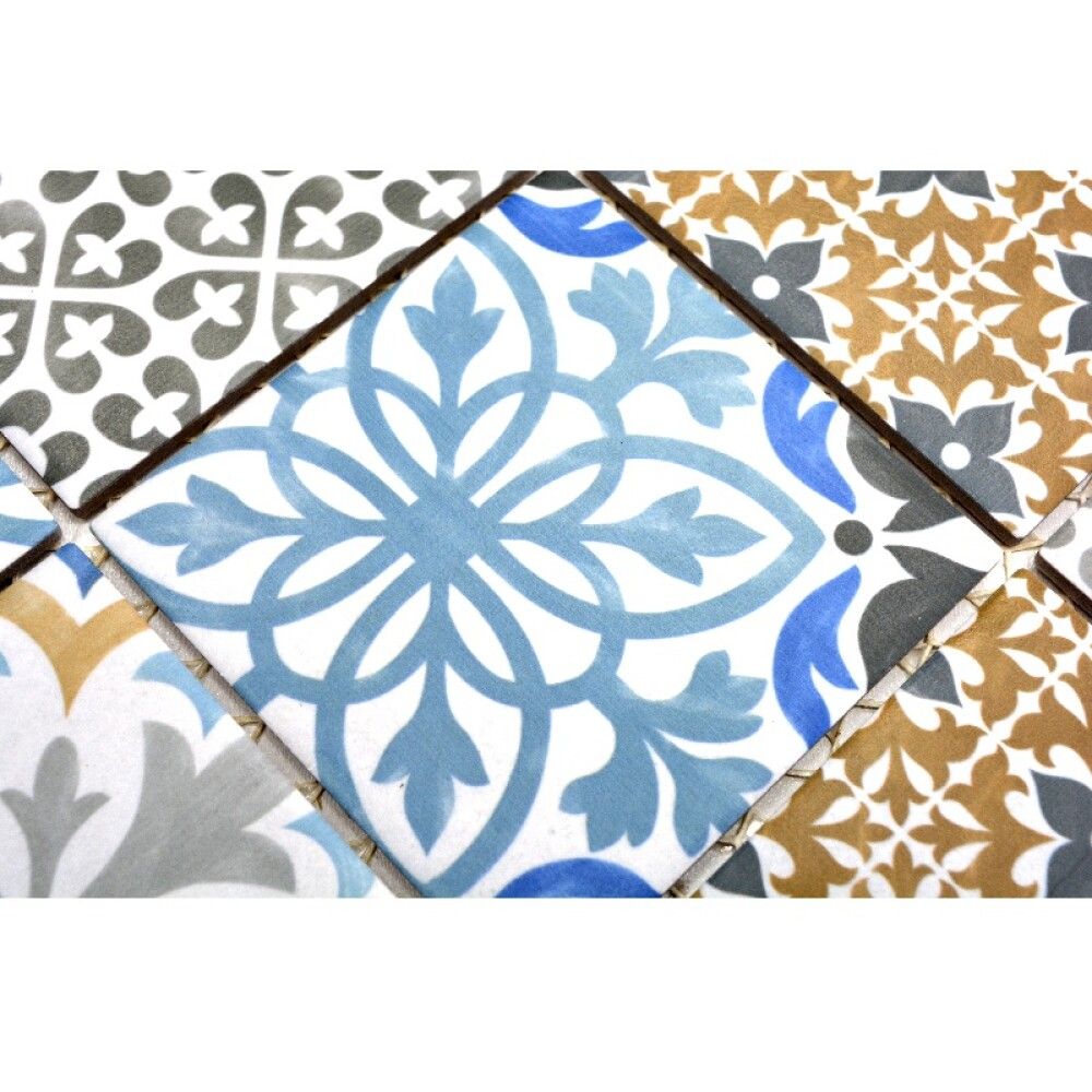 Mosaiikkilaatta Fliesen Quadrat Calssico Mix monivärinen 29,8 x 29,8 cm