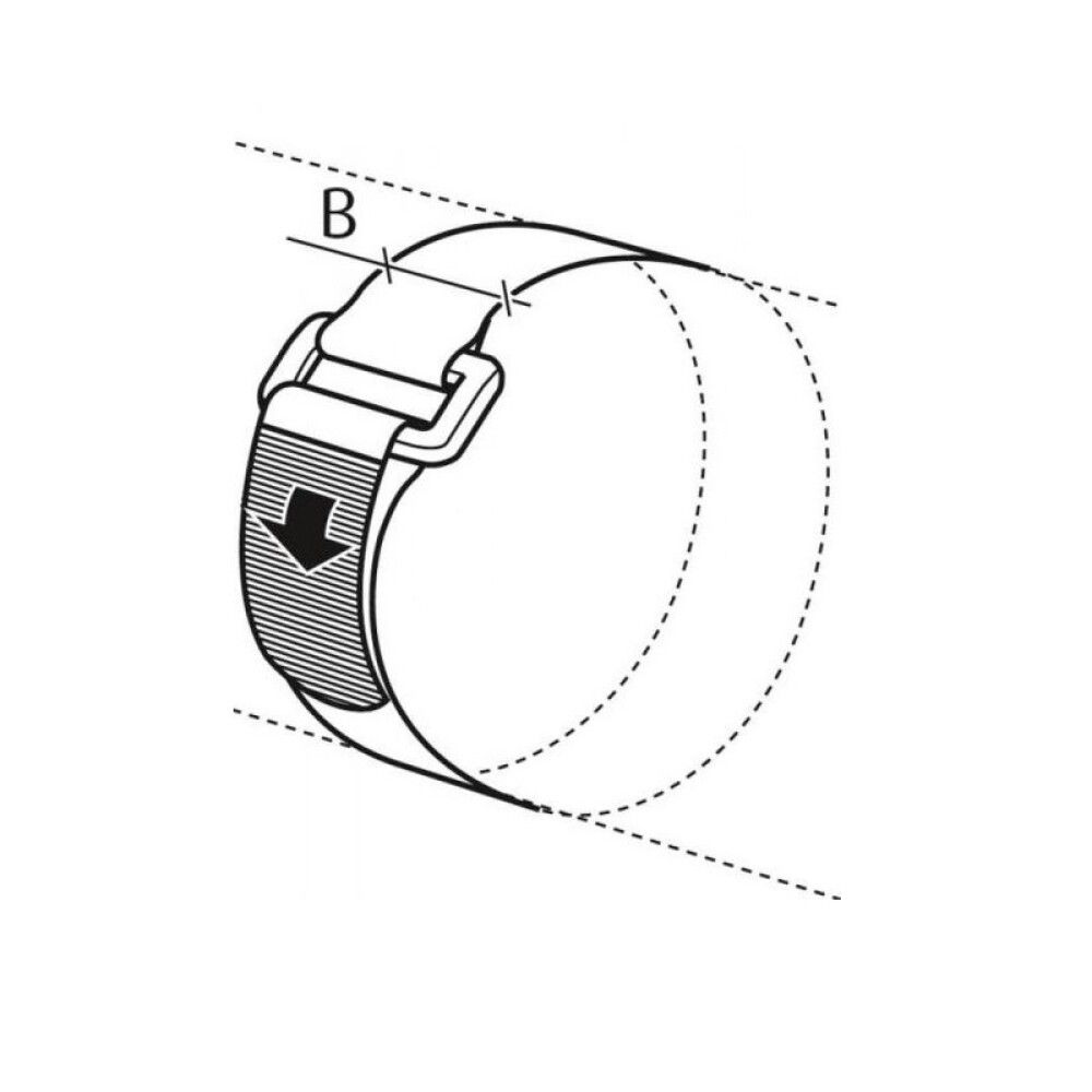 Tarranauha Conacord musta muovisolki 25 mm 45 cm 2 kpl