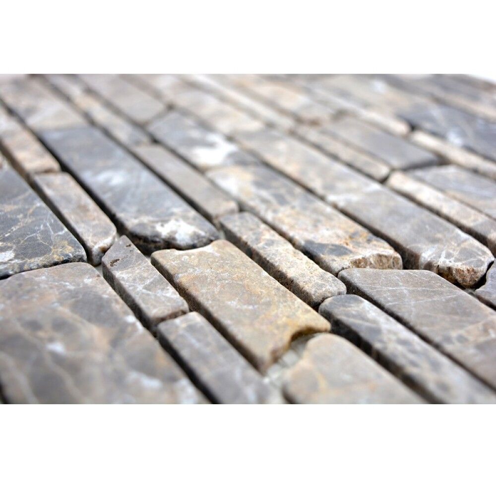 Mosaiikkilaatta Fliesen Brick Uni ruskea 27,5 x 30 cm