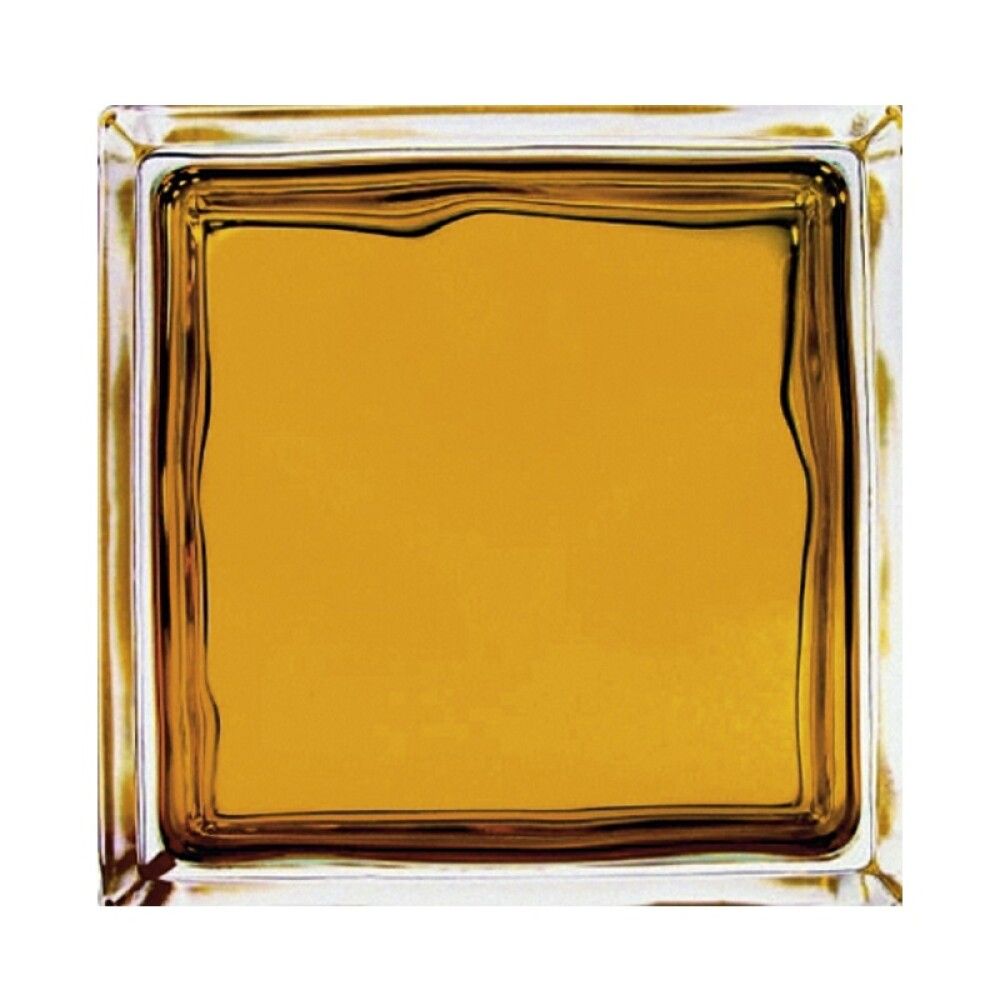 Lasitiili Seves Glassblock Brilly Wave Keltainen 19 x 19 x 8 cm