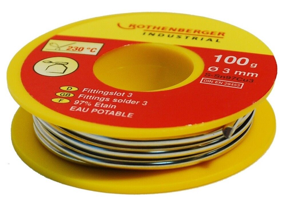 Juotostina Rothenberger S3 L-SN CU3 Ø 3 mm 100 g