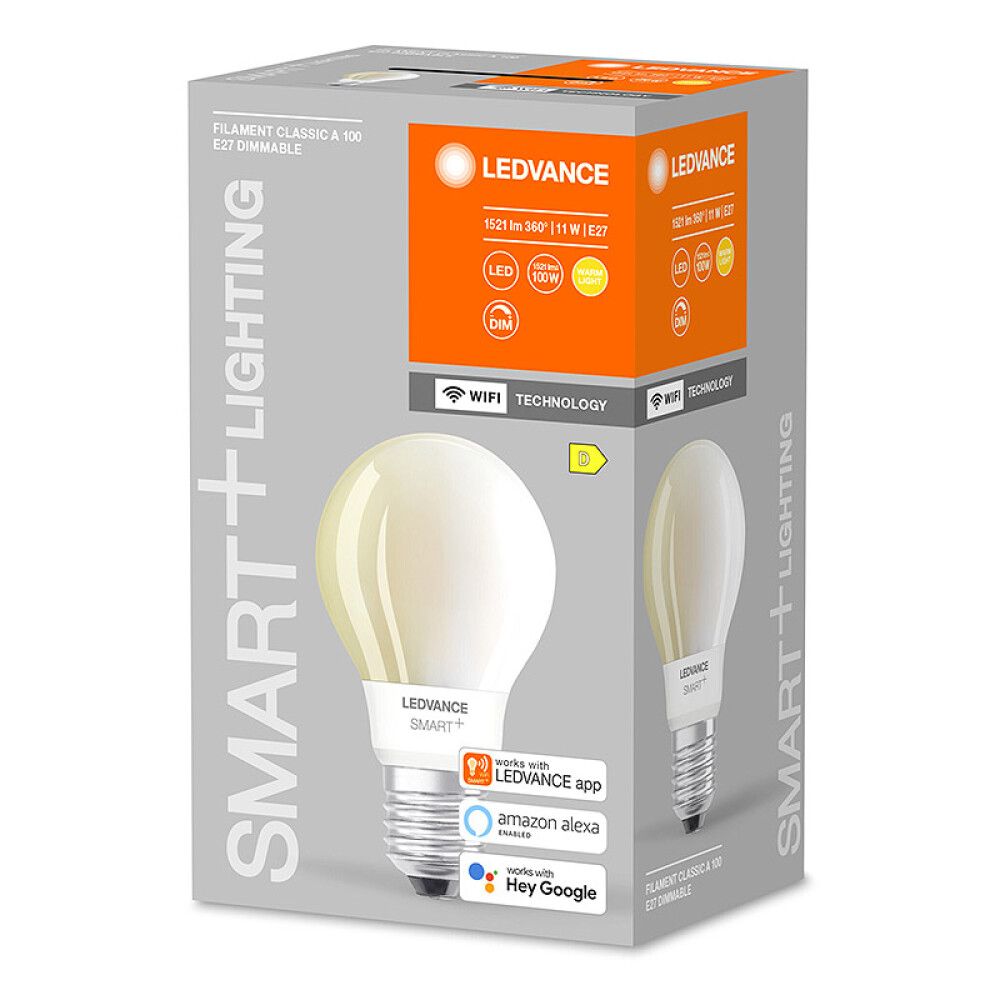 LED-lamppu Ledvance Smart+ WiFi Classic DIM 2700 K E27 11 W