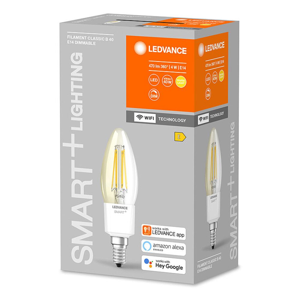LED-kynttilälamppu Ledvance Smart+ WiFi 2700 K DIM E14 4 W