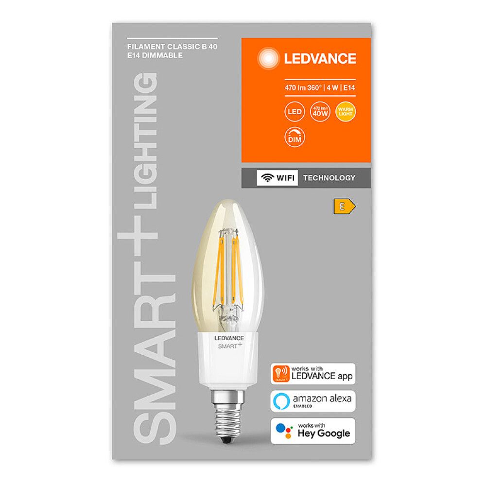 LED-kynttilälamppu Ledvance Smart+ WiFi 2700 K DIM E14 4 W