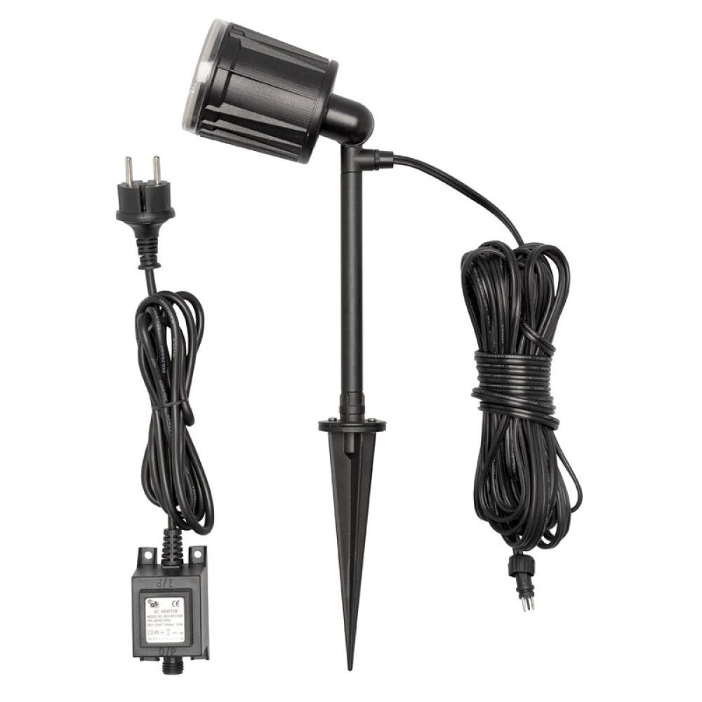 LED-spottivalaisin Konstsmide Amalfi musta 41 cm IP44