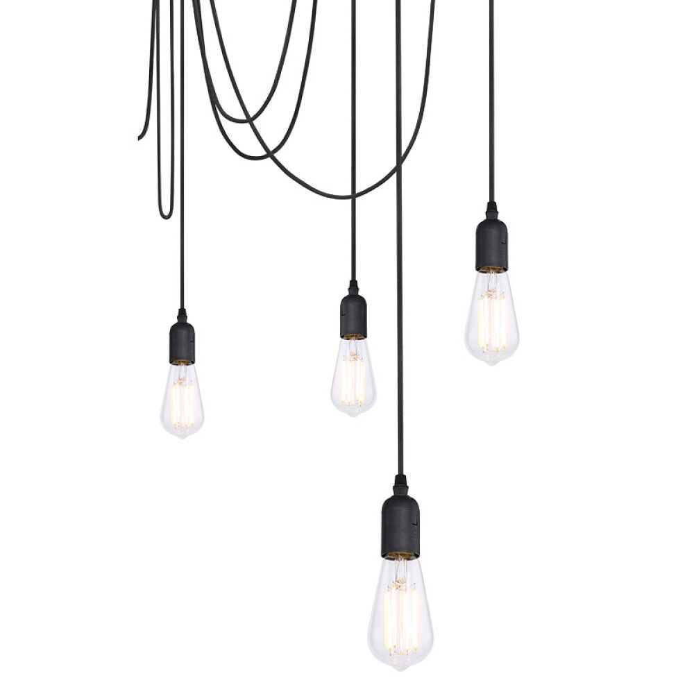 Riippuvalaisin Globo Oliver 8-os musta Ø 15 cm