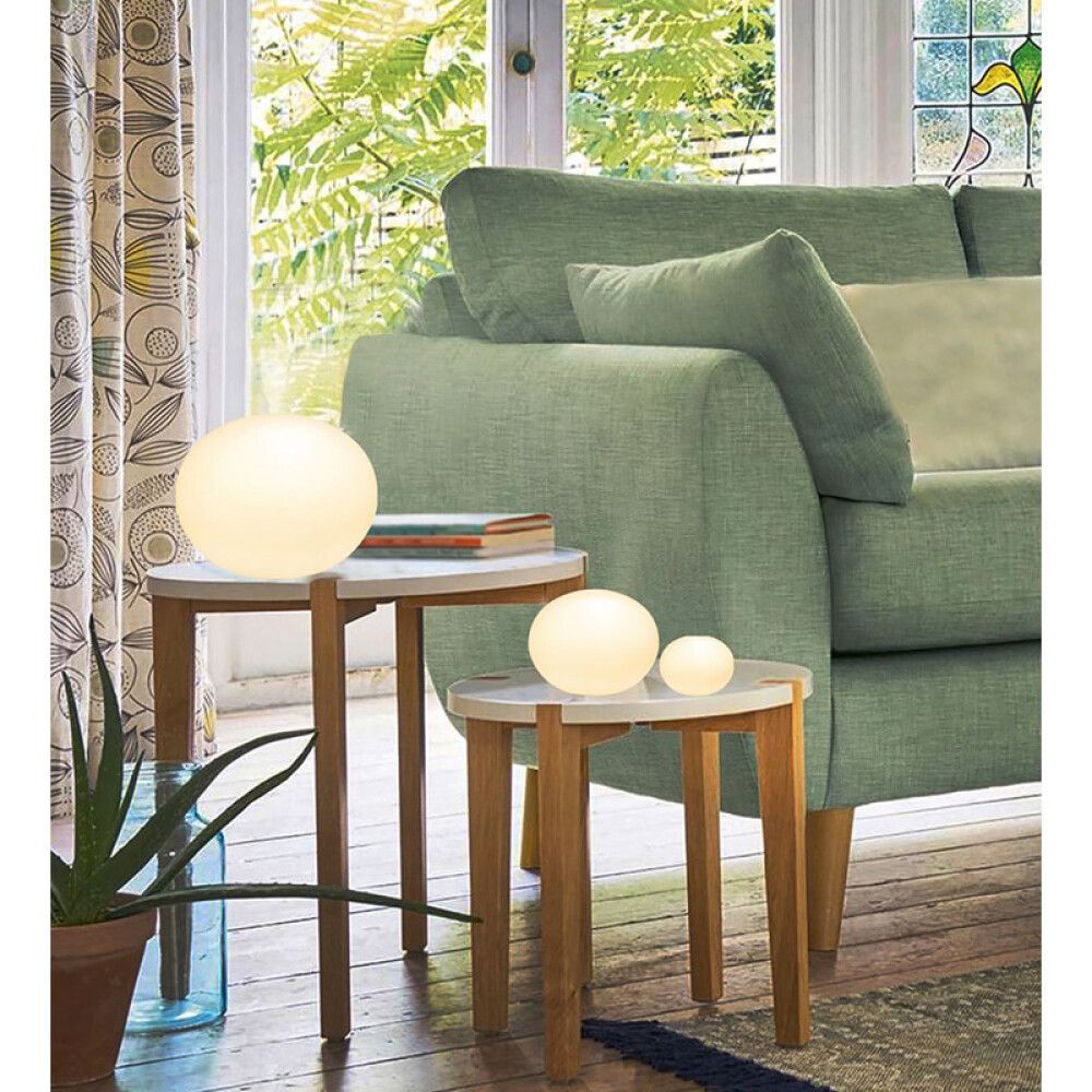 Pöytävalaisin Aneta Globus 13 Valkoinen