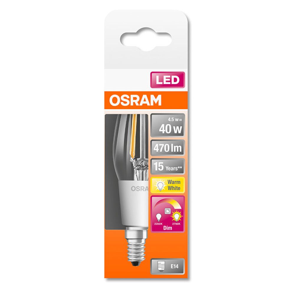 LED-lamppu Osram Superstar Classic B Glow E14 4.5 W 2200/2700 K