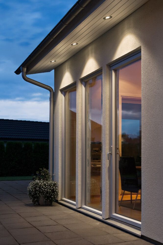 Kattospotti Konstsmide Ulkokäyttöön Hopea