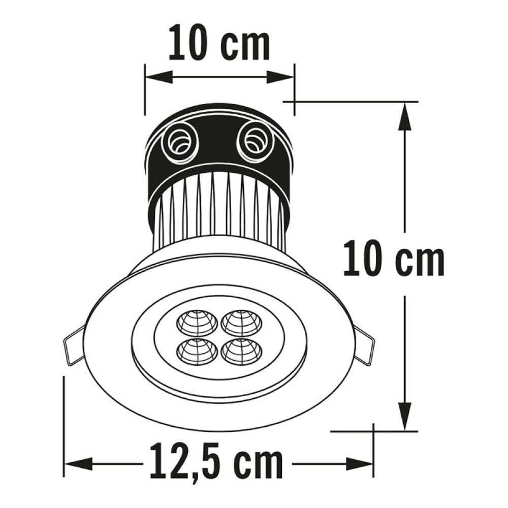 Kattospotti Konstsmide Ulkokäyttöön Hopea