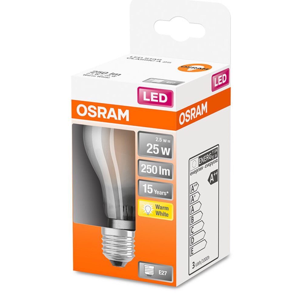 Led Star Osram CLAS A 25 FR 2.5W/2700K E27