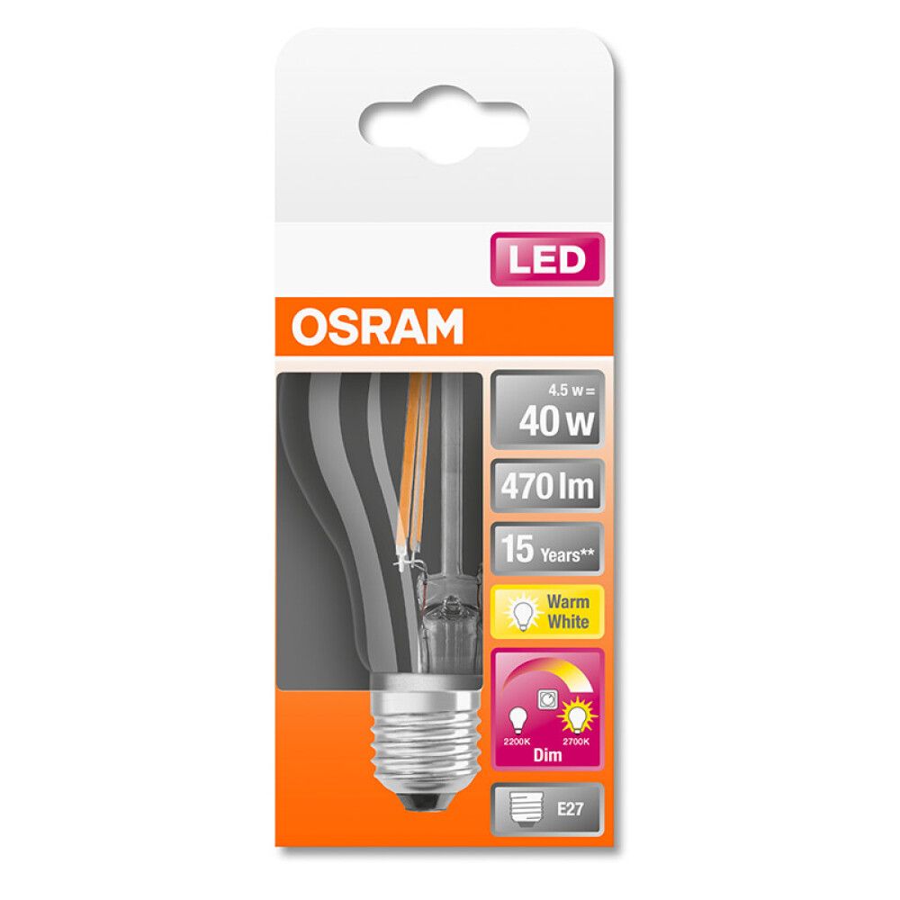 Led Star Clas Osram A 40 GLOWdim 4.5W