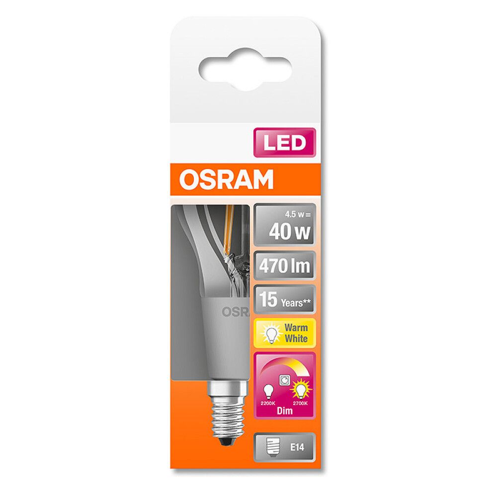 LED-lamppu Osram Superstar Classic P Glow E14 4.5 W 2200/2700 K