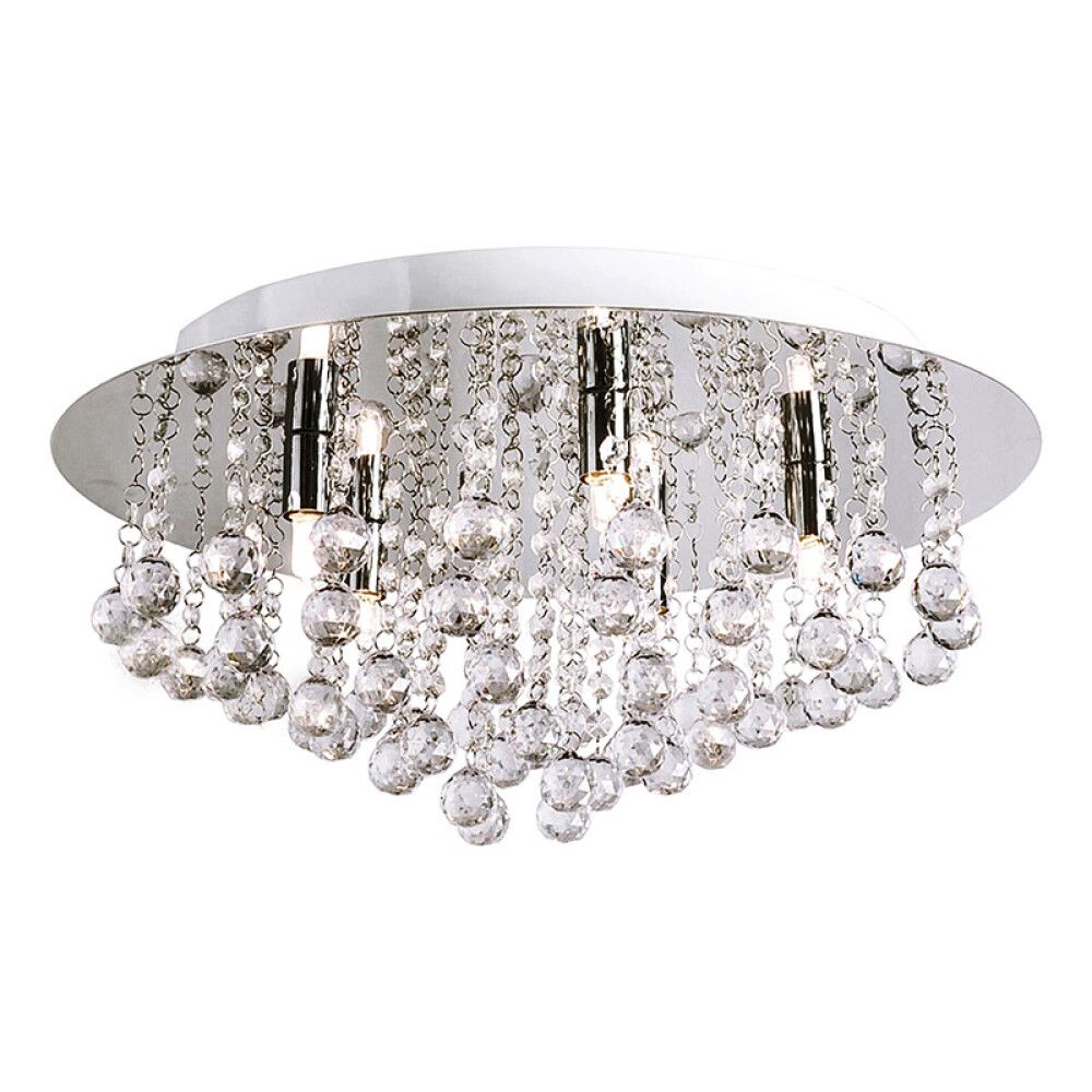 Plafondi Aneta Madelene kromi Ø 50 cm