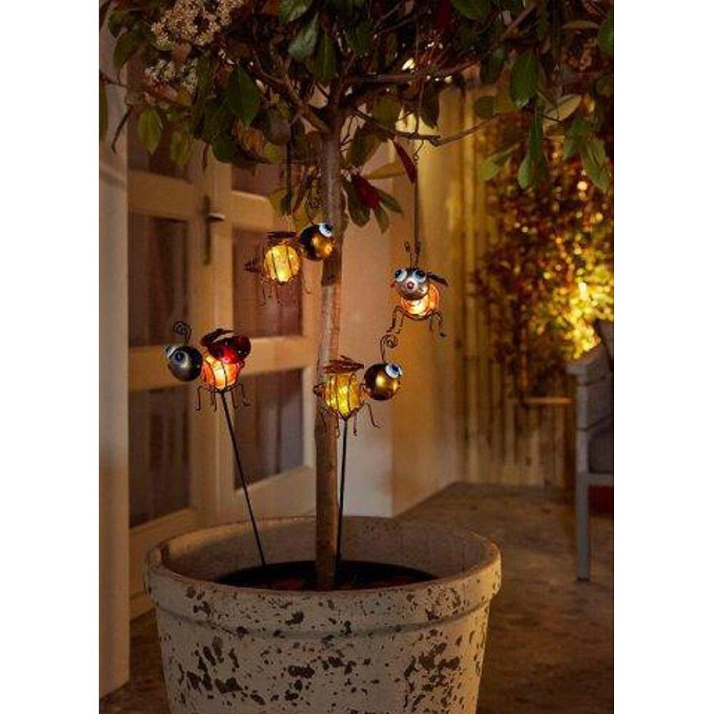 Solar valotikku Luxform Ampiainen / Leppäkerttu 74 cm