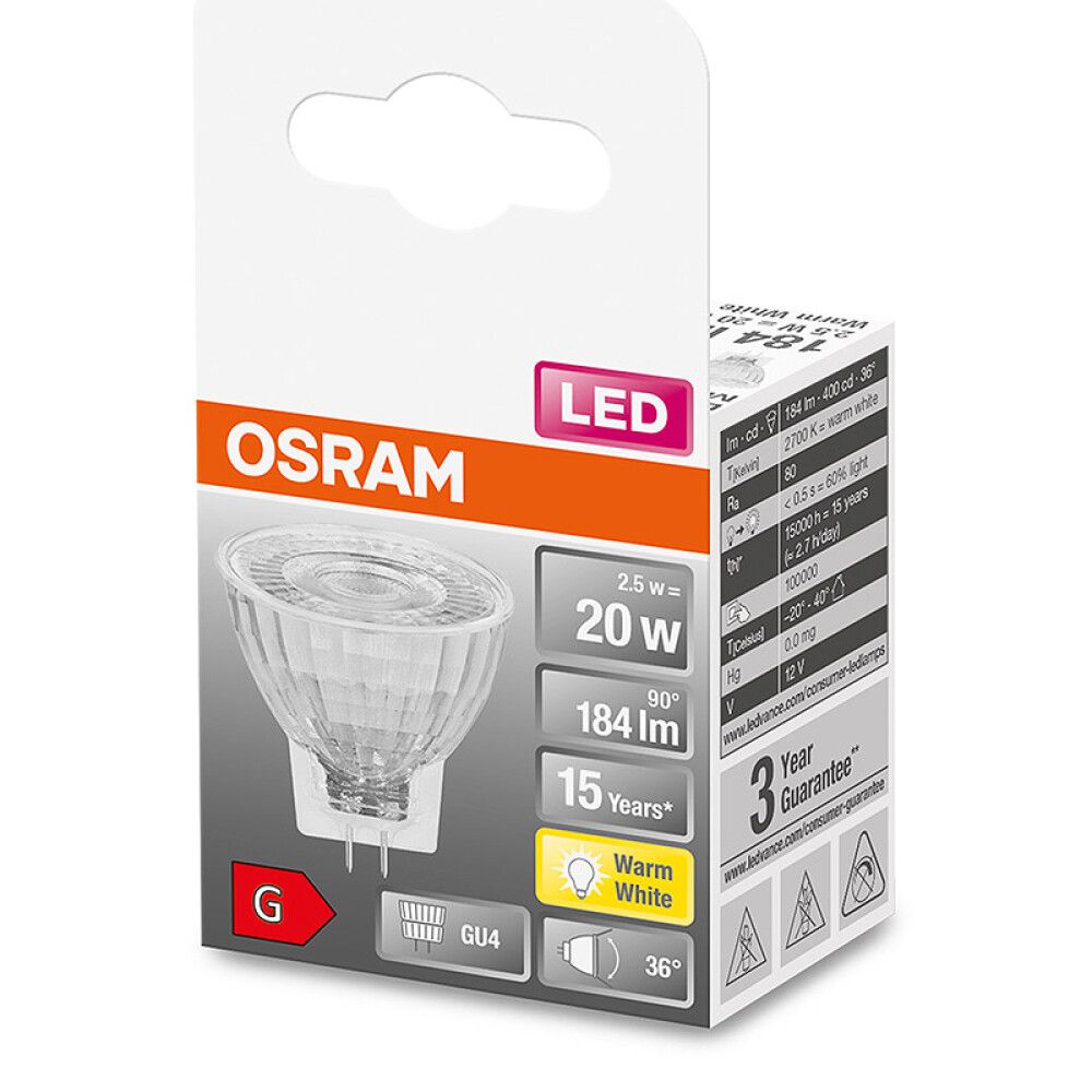 LED-lamppu Osram Star MR11 GU4 2.5 W 2700 K