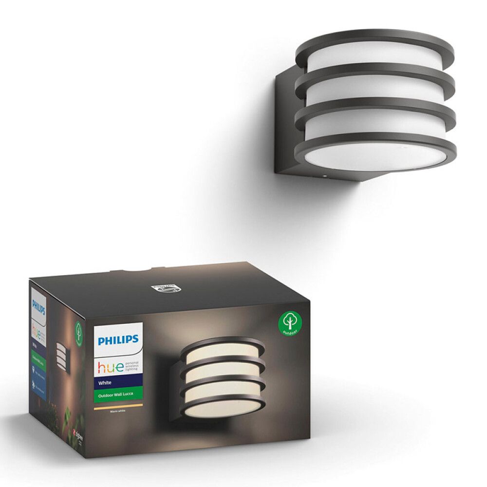 Ulkoseinävalaisin Philips Hue Lucca Antrasiitti