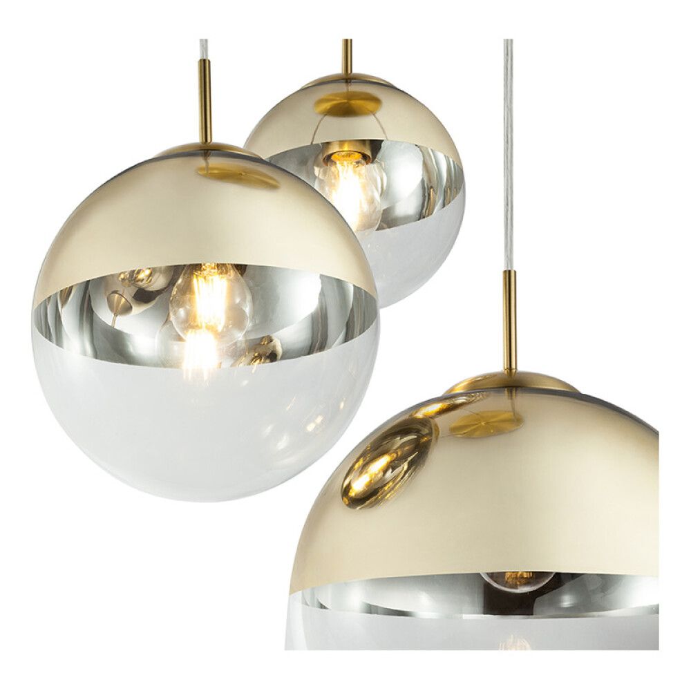 Riippuvalaisin Globo Varus 3-os kulta Ø 51 cm