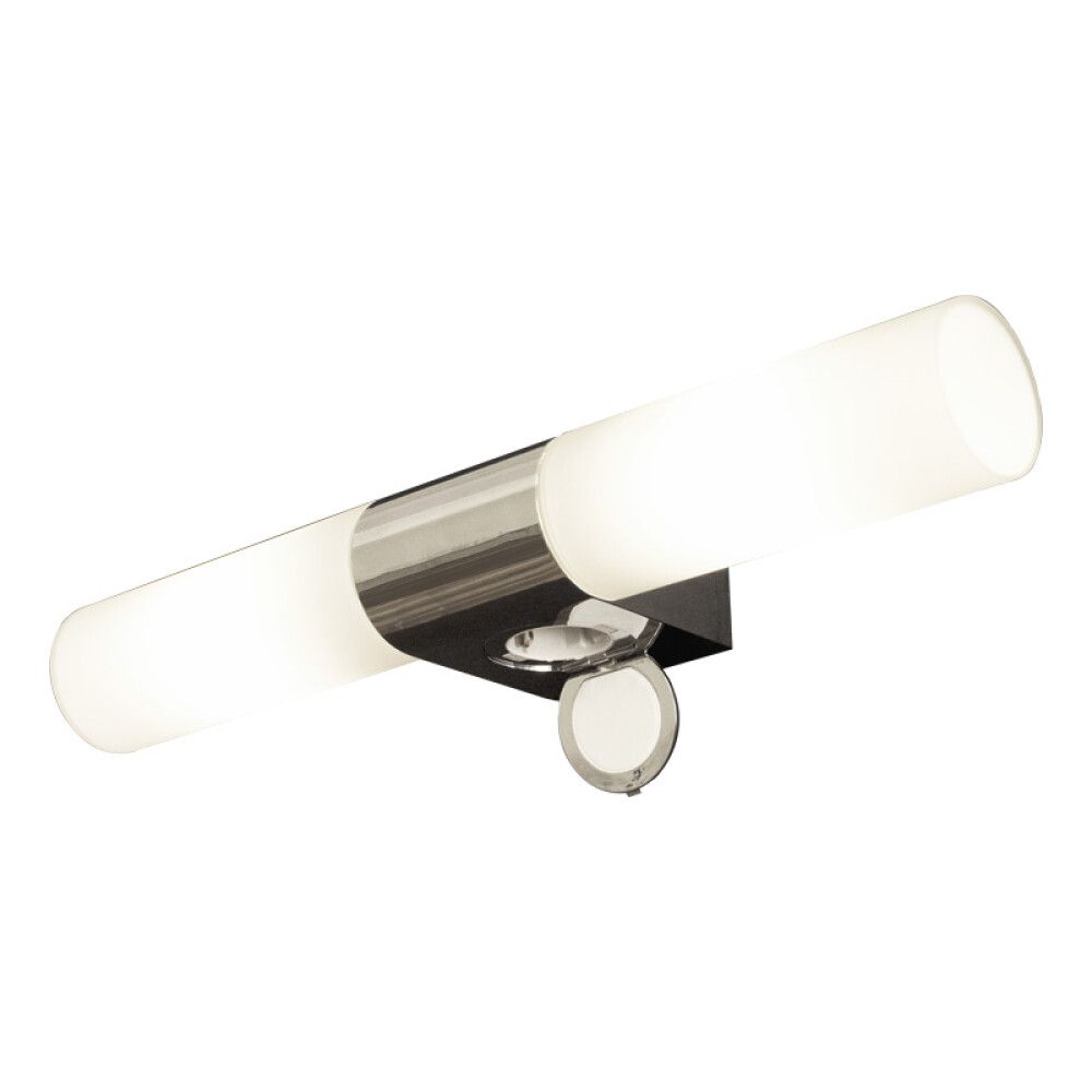 Seinävalaisin Aneta Cosenza kromi/opalvalkoinen 43,5 x 11,5 x 6,4 cm